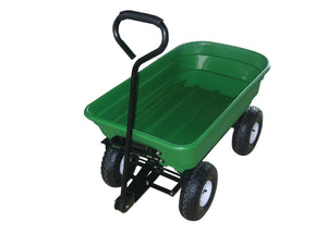 PVC Garden Dump Cart 65L Green