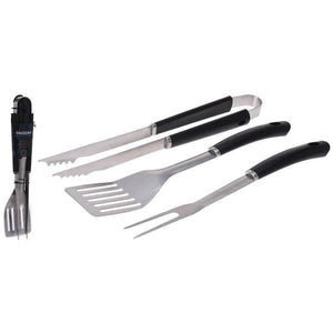 Vaggan barbecue tools - 3 piece barbecue set - Silver