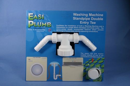 Easi Plumb Washing Machine Standpipe Double Entry Tee