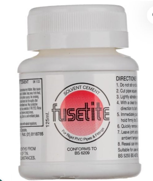 125ml Fusetite Solvent Cement