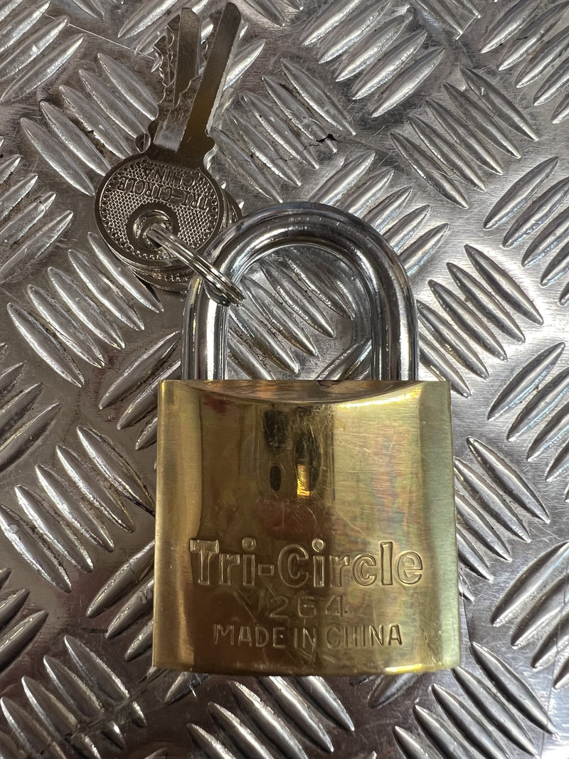 Tri-Circle 264 Brass Padlock