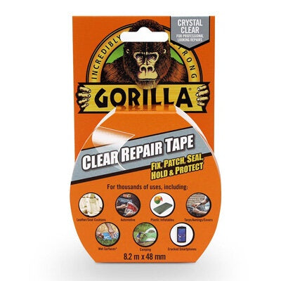 Gorilla Crystal Clear Tape (8.2m x 48mm)
