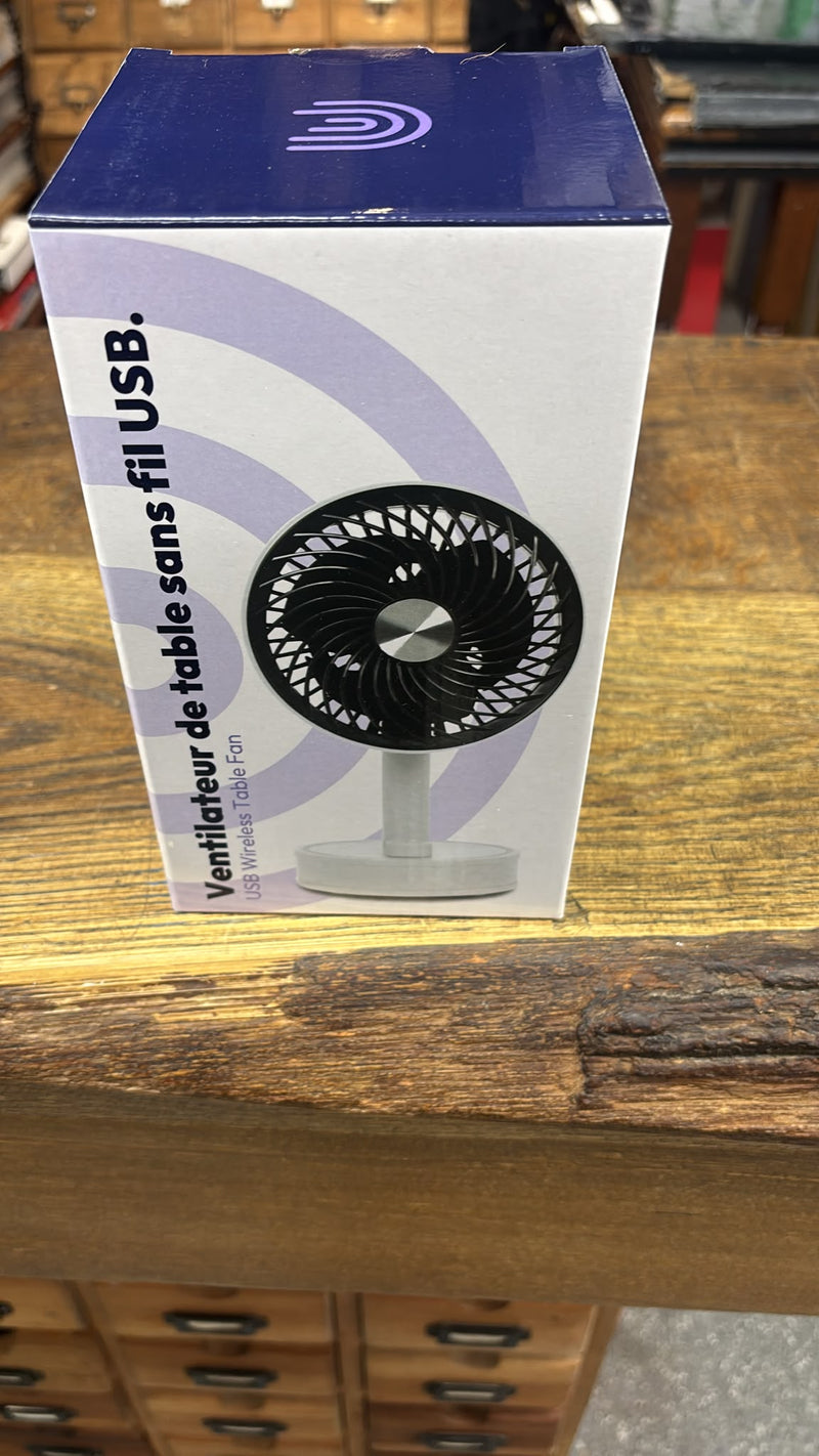 9.5cm USB Wireless Rechargeable Fan