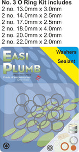 Easi Plumb O Ring Kit No. 3