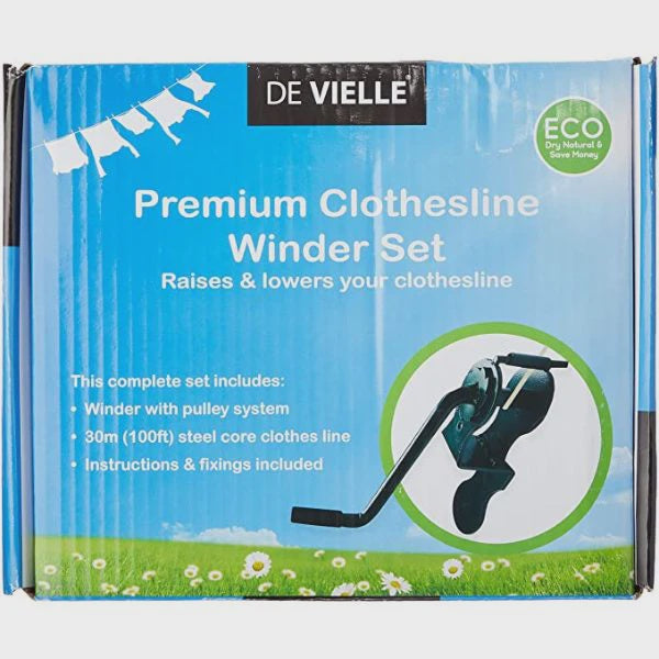 De Vielle Premium Clothesline Winder Set