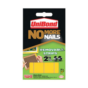 UniBond No More Nails Removable Strips - Yellow