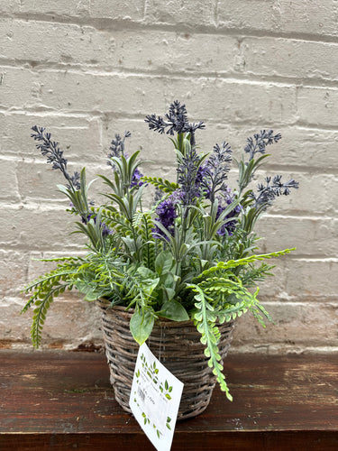 NEARLY NATURAL LAVENDER FLOWER PLANT