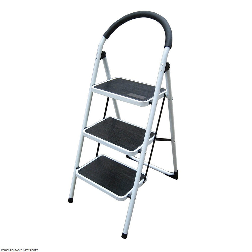 Radius 3-Step Steel Ladder (White)