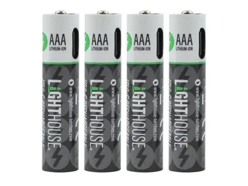 L/House AAA USBC Recharge Battery Li-Ion (4 Batteries)
