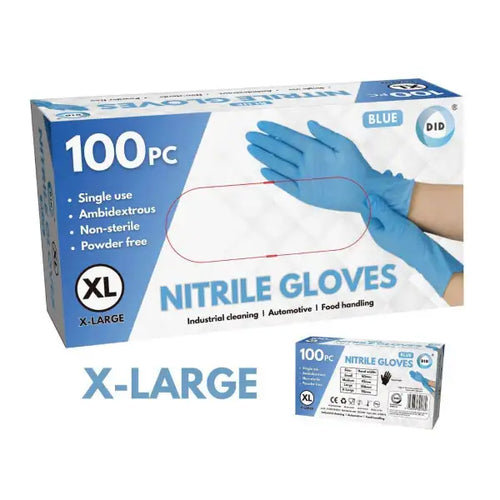 Blue Nitrate Gloves XL Powder Free CL7048XL