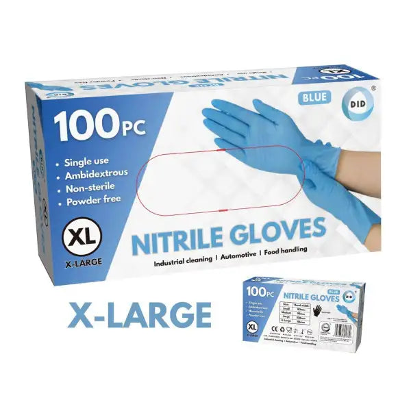 Blue Nitrate Gloves XL Powder Free CL7048XL