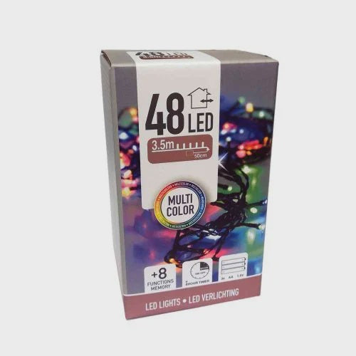 48 LED Multi-Color String Lights (3.5m)