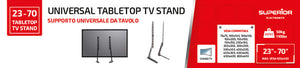 Universal tabletop TV stand