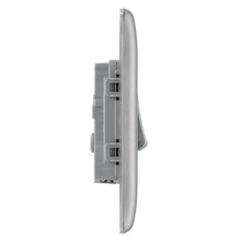 Load image into Gallery viewer, BG Brushed Steel Switch - 10A 1 Gang 2 Way