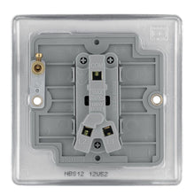 Load image into Gallery viewer, BG Brushed Steel Switch - 10A 1 Gang 2 Way