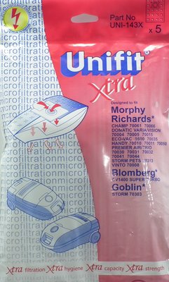 Unifit Xtra UNI-143X Hoover Bags
