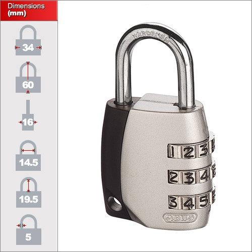 Abus Travel Combination Padlock 30mm 155/30