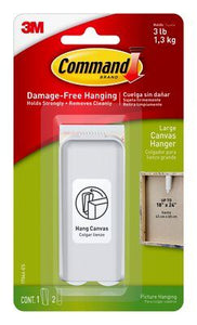 Command™ Large Canvas Hanger White 1pk - 17044
