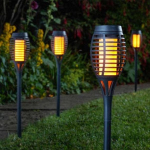 SMART GARDEN Party Flaming Torch 5 Piece Carry Pack BLACK