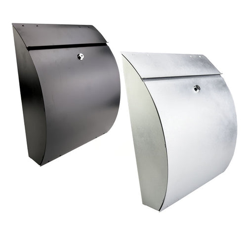 F.F Group  Circular Mailbox Silver 320mm ( 1PC )
