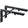 Foldable Shelf Bracket Heavy Duty - Black (Pair)