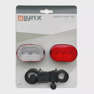 LYNX Safety Bike Light Set 3 LED + 3 LED