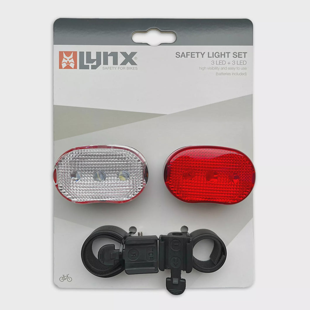 LYNX Safety Bike Light Set 3 LED + 3 LED