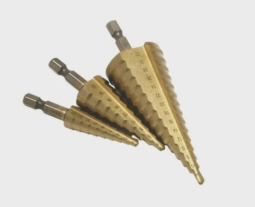 Hilka 3pce Large HSS Step Drill Set