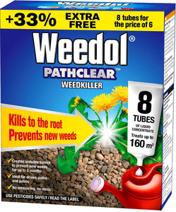 Weedol Pathclear Weedkiller 8 Tubes