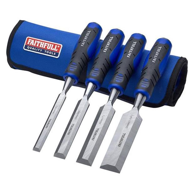 4PC Chisel Set in Roll FAI WCSGS4CR