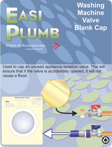 Easi Plumb 3/4" Washing Machine Valve Blank Cap