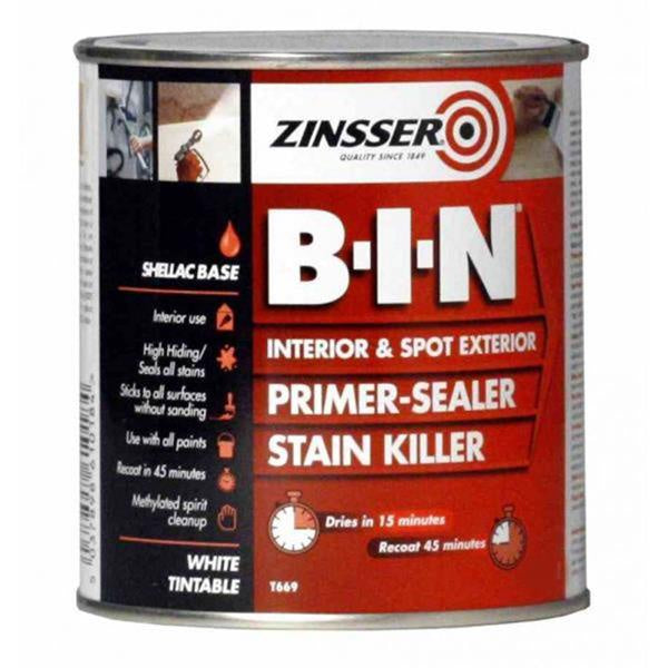 Zinsser B-I-N Bin Primer Sealer 2.5 Lt  White