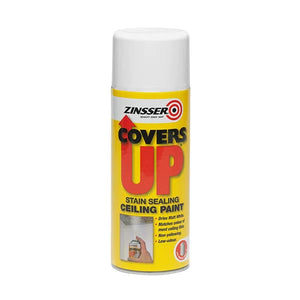 Zinsser CoversUp Stain Sealing Aerosol Paint For Ceiling 400ml