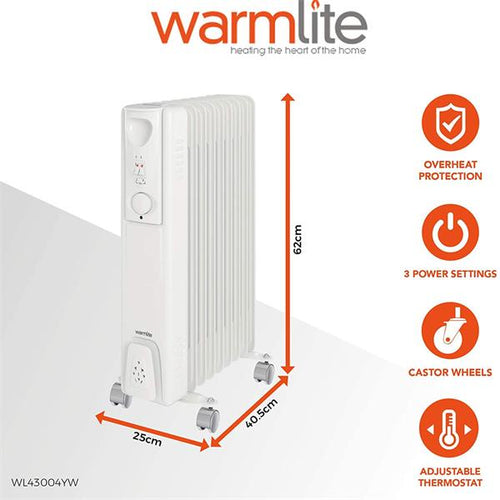 Oil Filled Radiator Warmlite 2kw