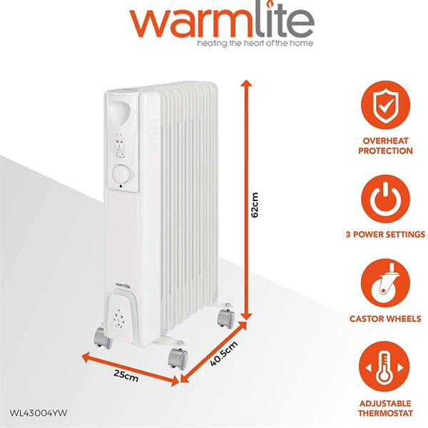 Oil Filled Radiator Warmlite 2kw