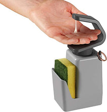 Load image into Gallery viewer, Metaltex Soap Dispenser, ABS Plastic, Grey, 11 x 8 x 22 cm
