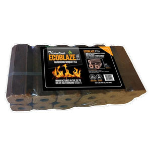 Ecoblaze Smokeless Hardwood Briquettes 12 Pack (10Kg)