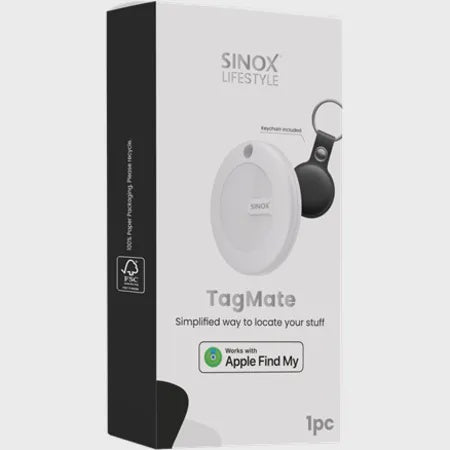 Sinox TagMate Tracker With Case & Key Ring
