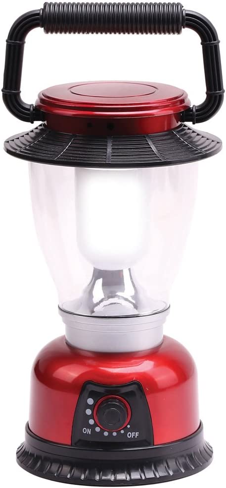Infapower 6 LED Large Outdoor Lantern, Metal, Red