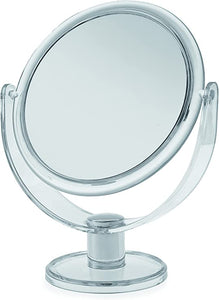 Blue Canyon Free Standing Medium Round Plastic Cosmetic Mirror