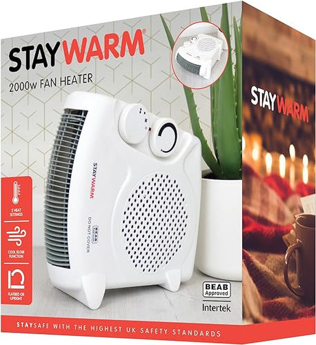Staywarm 2kw Fan Heater FlatUpright
