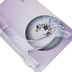 Metaltex 8cm Clear Plate Stand