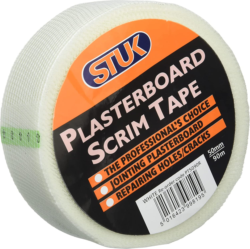 STUK  Plasterboard Scrim Tape, 48mm90m, White