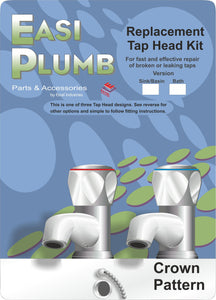 Easi Plumb 3/4" Replacement Tap Head Kit Crown Pattern