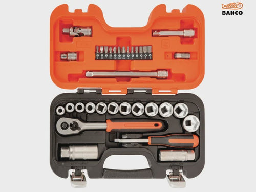 Bahco 34Pcs Socket & Mechanical Set BAHS330