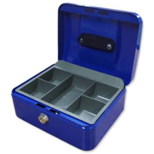 Metal Cash Box 300mm (12 inch) -Blue