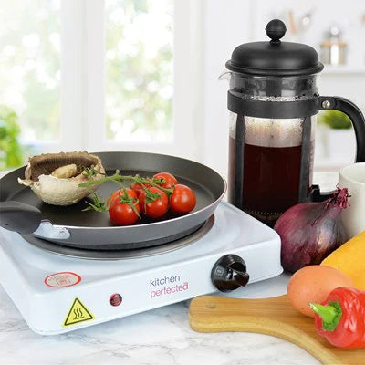 KitchenPerfected 1500w Single Hotplate - White
