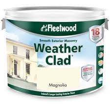 Fleetwood Weather Clad Exterior paint (Magnolia) 10 Liters