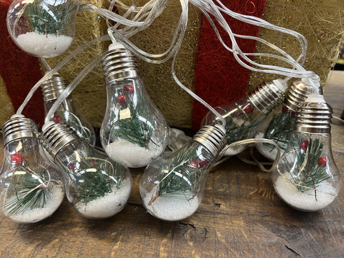 10 Led E27 String Christmas Bulbs Battery Operated