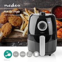 Load image into Gallery viewer, NEDIS HOT AIR FRYER 2.4L ALU/BLK